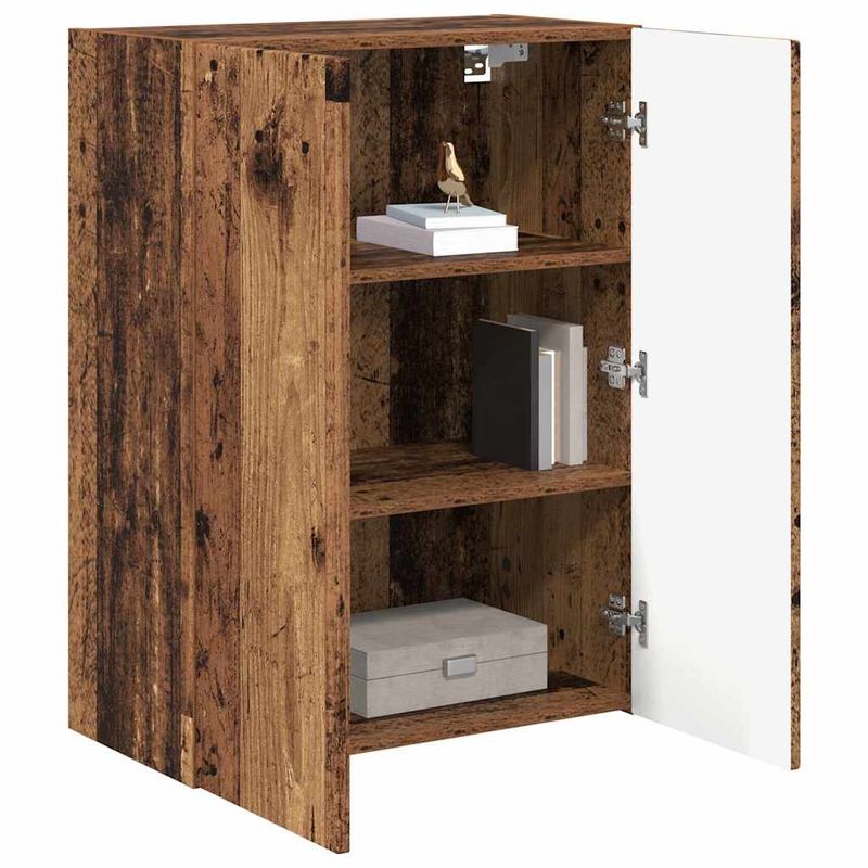 Casa si Gradina - Mobilier - Comode si corpuri - Comode - Dulap TV de perete Lemn Vechi 59,5 x 31 x 80 cm Lemn compozit - Infinity.ro