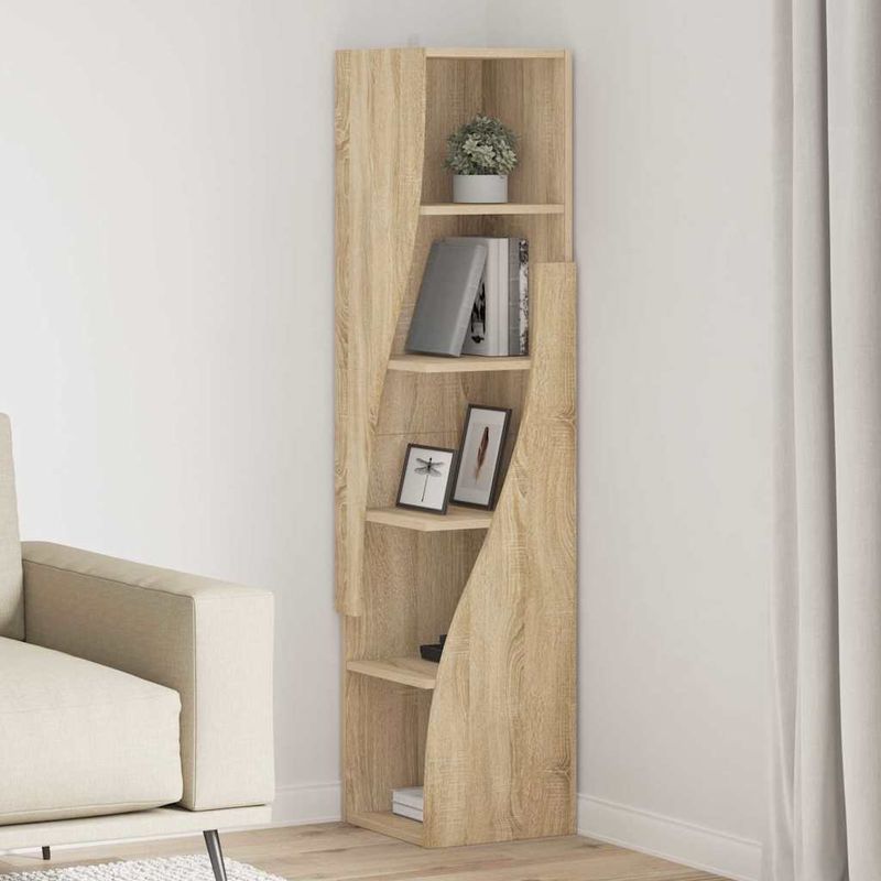 Casa si Gradina - Mobilier - Dulapuri si sifoniere - Dulapuri - Dulap de colt Alb 32x32x140cm Lemn compozit - Infinity.ro