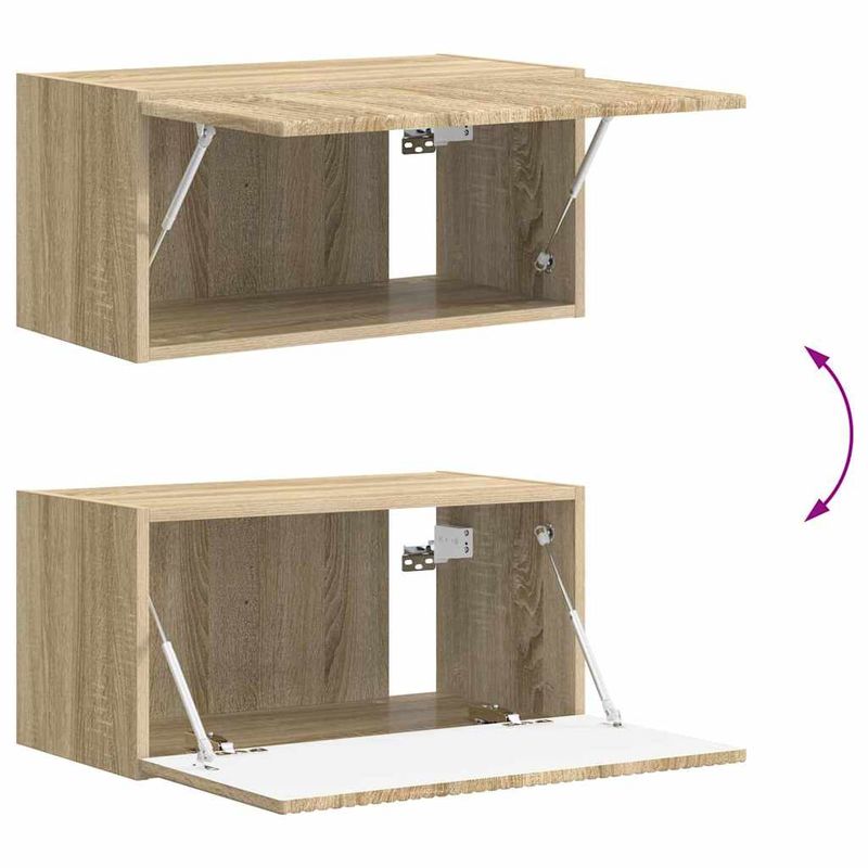 Casa si Gradina - Mobilier - Comode si corpuri - Comode - Dulap TV de perete Sonoma 60 x 31 x 29.5 cm Lemn compozit - Infinity.ro