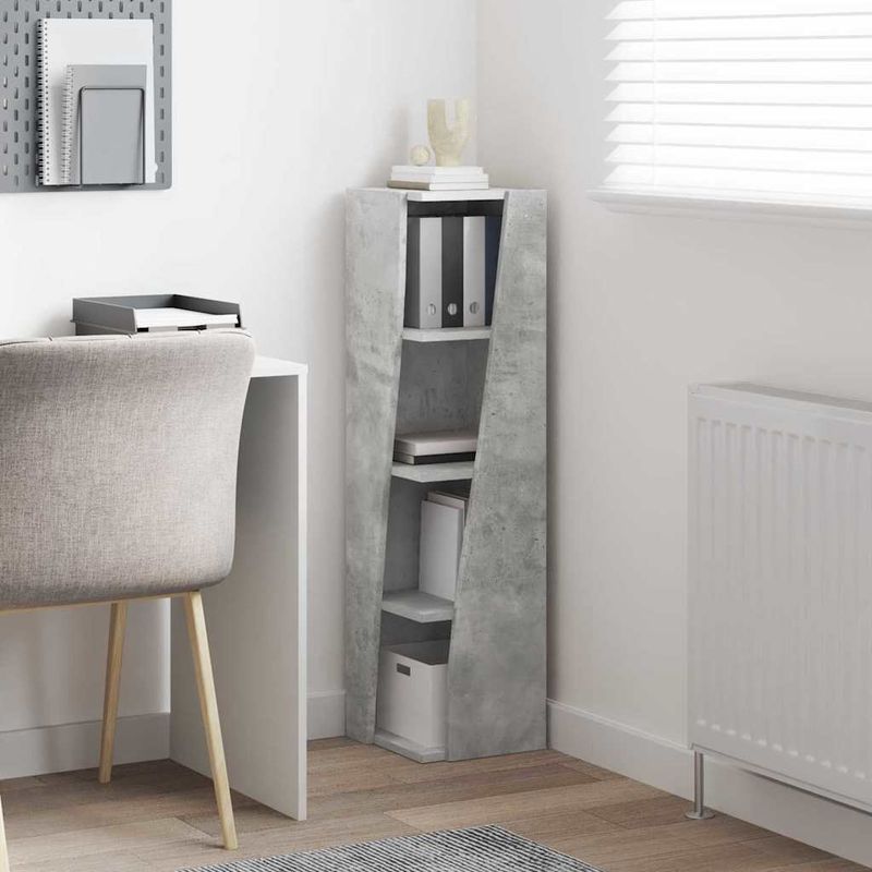 Casa si Gradina - Mobilier - Dulapuri si sifoniere - Dulapuri - Dulap de colt Alb 27,5x27x102cm Lemn compozit - Infinity.ro