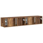 Casa si Gradina - Mobilier - Comode si corpuri - Comode - Dulap TV de perete Pe perete 2 pcs Lemn Vechi 60 x 31 x 29.5 cm - Infinity.ro