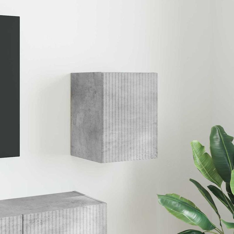 Casa si Gradina - Mobilier - Comode si corpuri - Comode - Dulap TV de perete Beton 30 x 31 x 40 cm Lemn compozit - Infinity.ro