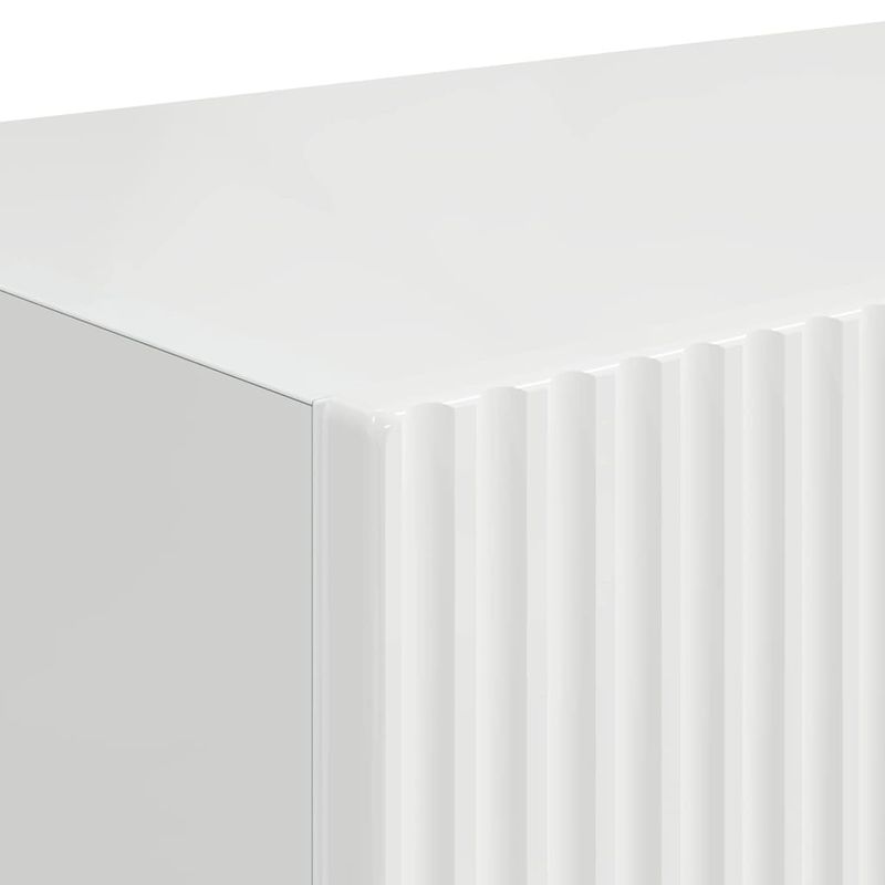 Casa si Gradina - Mobilier - Comode si corpuri - Comode - Dulap TV de perete Pe perete 2 pcs Alb Lucios 60 x 31 x 29.5 cm - Infinity.ro