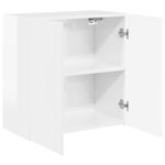 Casa si Gradina - Mobilier - Comode si corpuri - Comode - Dulap TV de perete Alb lucios 59,5 x 31 x 60 cm Lemn compozit - Infinity.ro