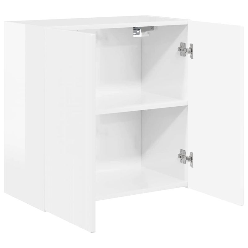 Casa si Gradina - Mobilier - Comode si corpuri - Comode - Dulap TV de perete Alb lucios 59,5 x 31 x 60 cm Lemn compozit - Infinity.ro