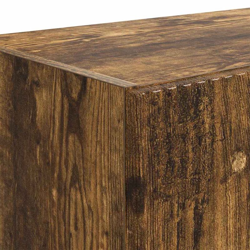 Casa si Gradina - Mobilier - Comode si corpuri - Comode - Dulap TV de perete Pe perete Stejar fumuriu 59,5 x 31 x 100 cm - Infinity.ro
