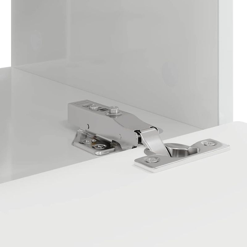 Casa si Gradina - Mobilier - Comode si corpuri - Comode - Dulap TV de perete Pe perete 2 pcs Alb Lucios 60 x 31 x 29.5 cm - Infinity.ro