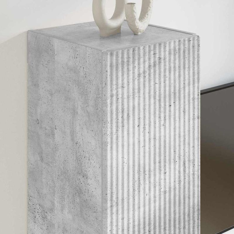 Casa si Gradina - Mobilier - Comode si corpuri - Comode - Dulap TV de perete 2 pcs Beton 30 x 31 x 60 cm Lemn compozit - Infinity.ro