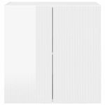 Casa si Gradina - Mobilier - Comode si corpuri - Comode - Dulap TV de perete Alb lucios 59,5 x 31 x 60 cm Lemn compozit - Infinity.ro