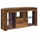 Casa si Gradina - Mobilier - Comode si corpuri - Comode - Sifonier LED pentru TV coltar Lemn Vechi 107 x 40 x 50 cm - Infinity.ro
