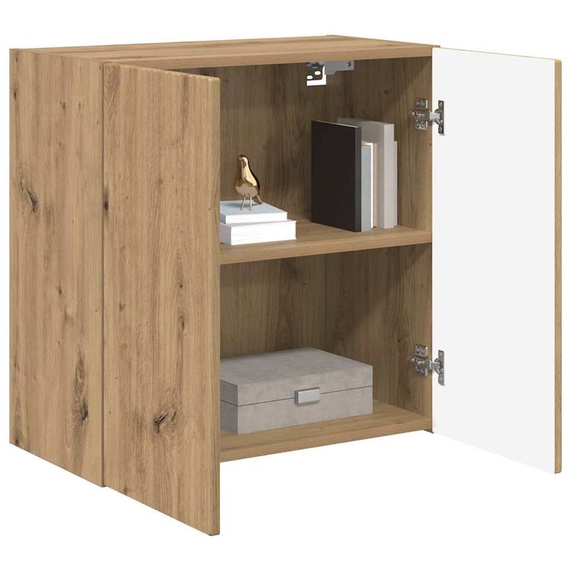 Casa si Gradina - Mobilier - Comode si corpuri - Comode - Dulap TV de perete Pe perete Stejar Artizanal 59,5 x 31 x 60 cm - Infinity.ro
