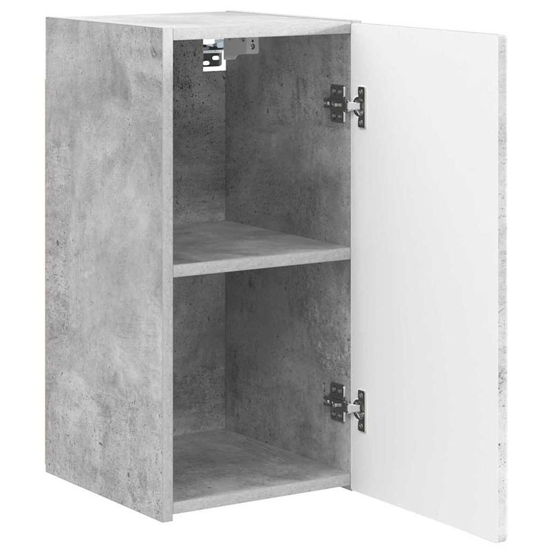 Casa si Gradina - Mobilier - Comode si corpuri - Comode - Dulap TV de perete 2 pcs Beton 30 x 31 x 60 cm Lemn compozit - Infinity.ro