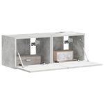 Casa si Gradina - Mobilier - Comode si corpuri - Comode - Dulap TV de perete 2 pcs Beton 60 x 31 x 29.5 cm Lemn compozit - Infinity.ro