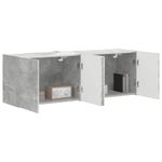 Casa si Gradina - Mobilier - Comode si corpuri - Comode - Dulap TV de perete 2 pcs Gri din beton 59,5 x 31 x 40 cm - Infinity.ro