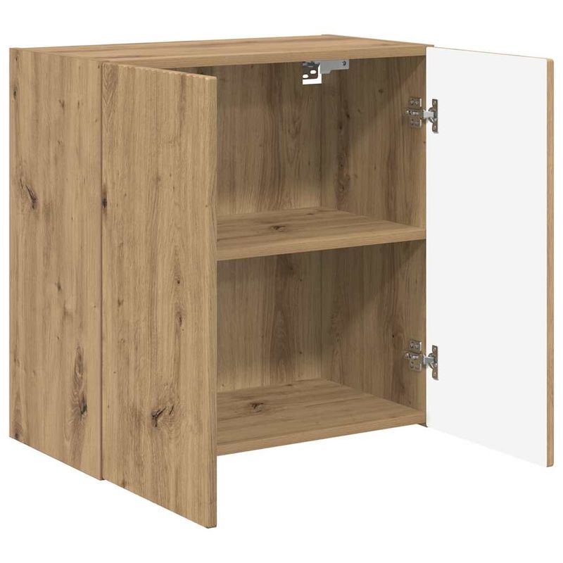 Casa si Gradina - Mobilier - Comode si corpuri - Comode - Dulap TV de perete Pe perete Stejar Artizanal 59,5 x 31 x 60 cm - Infinity.ro