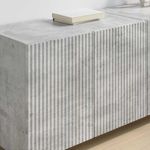 Casa si Gradina - Mobilier - Comode si corpuri - Comode - Dulap TV de perete 2 pcs Gri din beton 59,5 x 31 x 40 cm - Infinity.ro