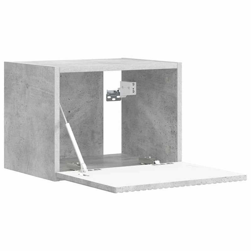 Casa si Gradina - Mobilier - Comode si corpuri - Comode - Dulap TV de perete 2 pcs Beton 60 x 31 x 29.5 cm Lemn compozit - Infinity.ro