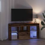 Casa si Gradina - Mobilier - Comode si corpuri - Comode - Sifonier LED pentru TV coltar Lemn Vechi 107 x 40 x 50 cm - Infinity.ro