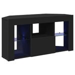 Casa si Gradina - Mobilier - Comode si corpuri - Comode - Sifonier LED pentru TV coltar Pe perete Negru 101 x 40 x 50 cm - Infinity.ro