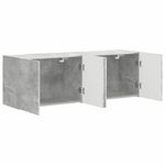 Casa si Gradina - Mobilier - Comode si corpuri - Comode - Dulap TV de perete 2 pcs Gri din beton 59,5 x 31 x 40 cm - Infinity.ro