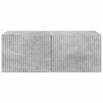 Casa si Gradina - Mobilier - Comode si corpuri - Comode - Dulap TV de perete 2 pcs Beton 60 x 31 x 29.5 cm Lemn compozit - Infinity.ro