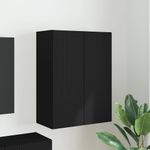 Casa si Gradina - Mobilier - Comode si corpuri - Comode - Dulap TV de perete Negru 59,5 x 31 x 80 cm Lemn compozit - Infinity.ro