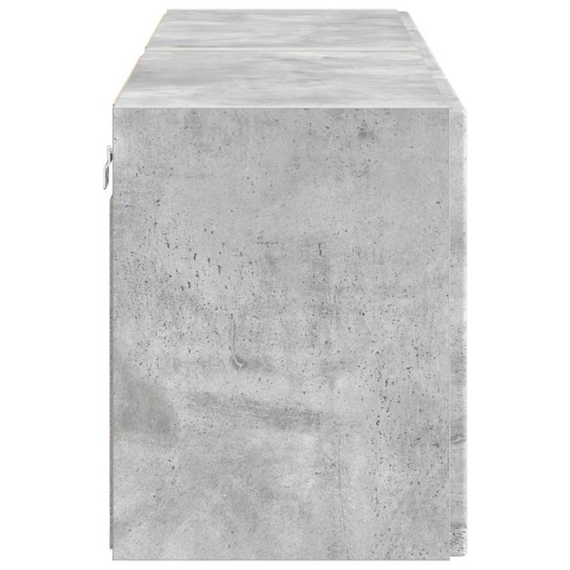 Casa si Gradina - Mobilier - Comode si corpuri - Comode - Dulap TV de perete 2 pcs Gri din beton 59,5 x 31 x 40 cm - Infinity.ro