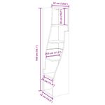 Casa si Gradina - Mobilier - Dulapuri si sifoniere - Dulapuri - Dulap de colt Alb 32x32x140cm Lemn compozit - Infinity.ro