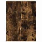 Casa si Gradina - Mobilier - Comode si corpuri - Comode - Dulap TV de perete Pe perete Stejar fumuriu 59,5 x 31 x 80 cm - Infinity.ro