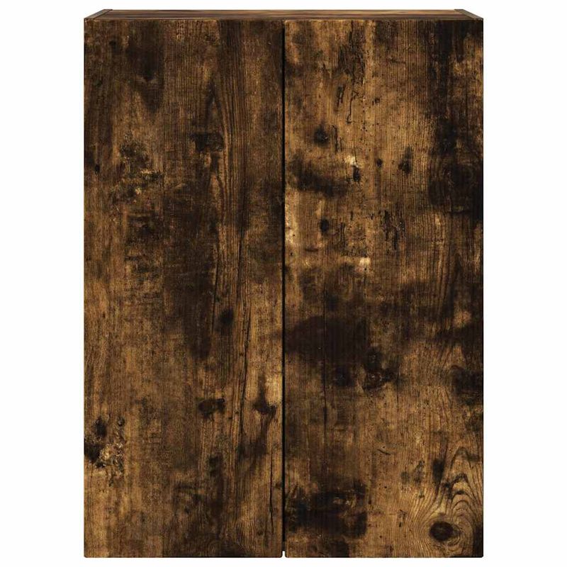 Casa si Gradina - Mobilier - Comode si corpuri - Comode - Dulap TV de perete Pe perete Stejar fumuriu 59,5 x 31 x 80 cm - Infinity.ro