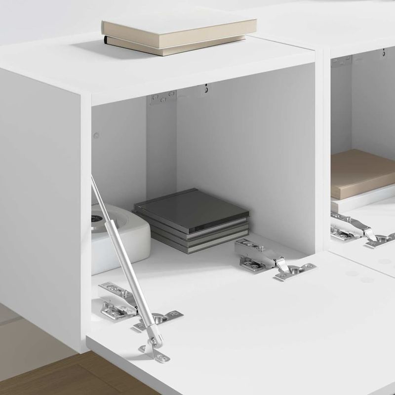 Casa si Gradina - Mobilier - Comode si corpuri - Comode - Dulap TV de perete 2 pcs Alb 60 x 31 x 29.5 cm Lemn compozit - Infinity.ro