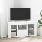 Casa si Gradina - Mobilier - Comode si corpuri - Comode - Sifonier LED pentru TV coltar Pe perete Alb 100 x 40 x 50 cm - Infinity.ro