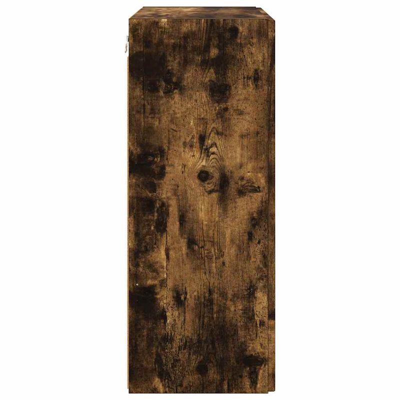 Casa si Gradina - Mobilier - Comode si corpuri - Comode - Dulap TV de perete Pe perete Stejar fumuriu 59,5 x 31 x 80 cm - Infinity.ro