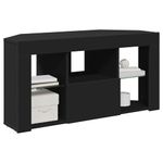 Casa si Gradina - Mobilier - Comode si corpuri - Comode - Sifonier LED pentru TV coltar Pe perete Negru 101 x 40 x 50 cm - Infinity.ro