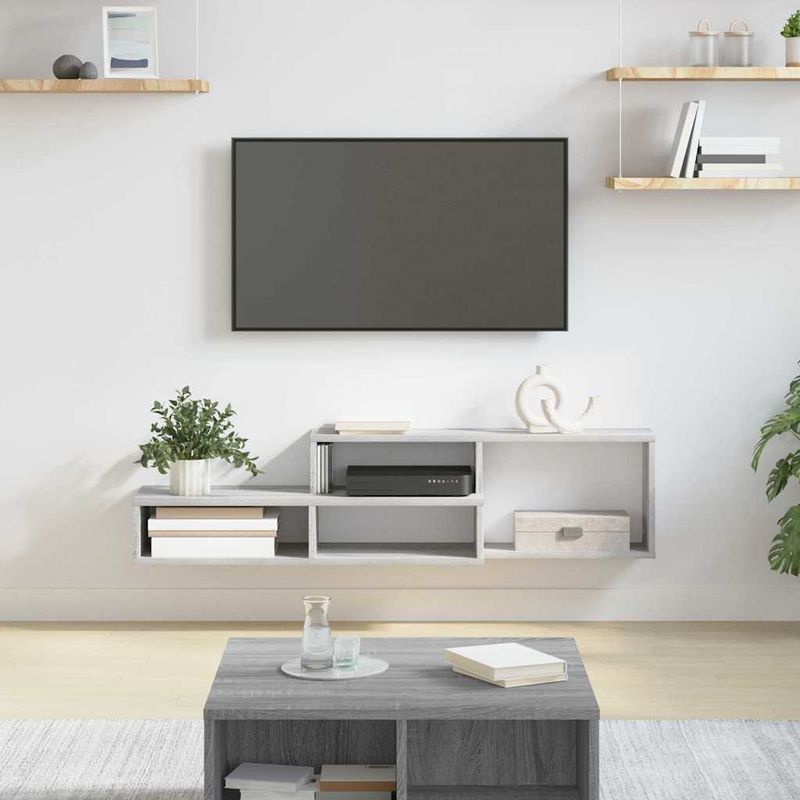Casa si Gradina - Mobilier - Comode si corpuri - Comode - SuportTVdeperete 120x25x28,5cm Lemn compozit - Infinity.ro