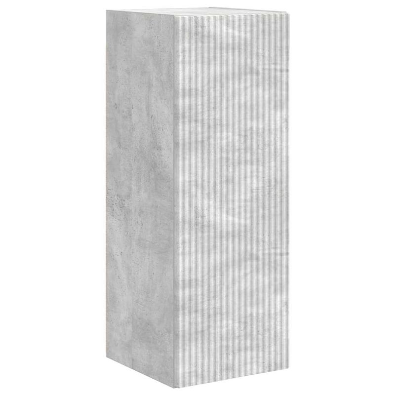 Casa si Gradina - Mobilier - Comode si corpuri - Comode - Dulap TV de perete 2 pcs Beton 30 x 31 x 80 cm Lemn compozit - Infinity.ro