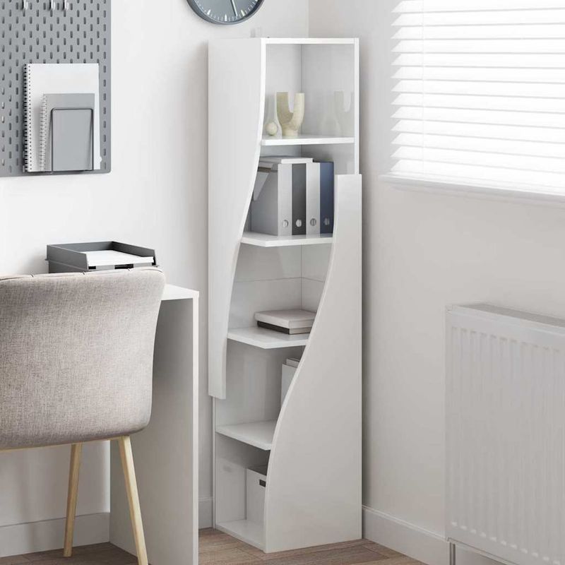 Casa si Gradina - Mobilier - Dulapuri si sifoniere - Dulapuri - Dulap de colt Alb 32x32x140cm Lemn compozit - Infinity.ro