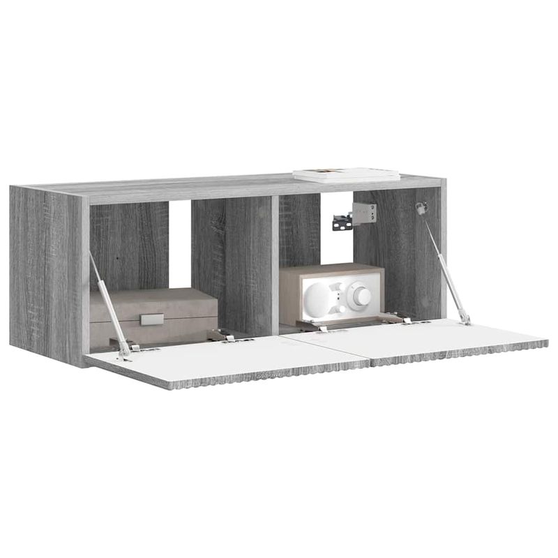 Casa si Gradina - Mobilier - Comode si corpuri - Comode - Dulap TV de perete Gri Sonoma 60 x 31 x 29.5 cm Lemn compozit - Infinity.ro