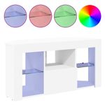 Casa si Gradina - Mobilier - Comode si corpuri - Comode - Sifonier LED pentru TV coltar Pe perete Alb 100 x 40 x 50 cm - Infinity.ro