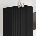 Casa si Gradina - Mobilier - Comode si corpuri - Comode - Dulap TV de perete Negru 59,5 x 31 x 80 cm Lemn compozit - Infinity.ro