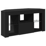 Casa si Gradina - Mobilier - Comode si corpuri - Comode - Sifonier LED pentru TV coltar Pe perete Negru 101 x 40 x 50 cm - Infinity.ro