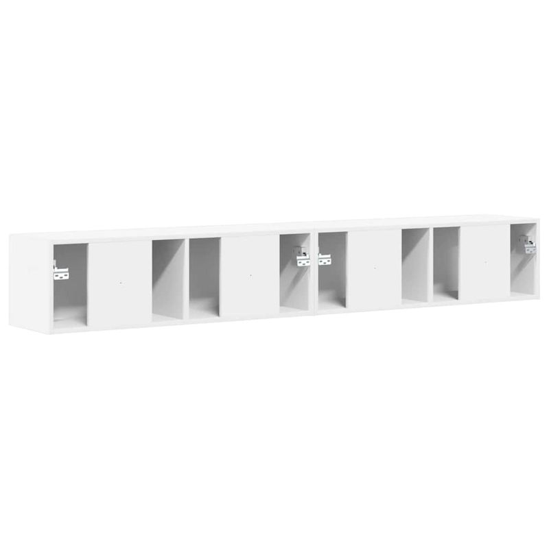 Casa si Gradina - Mobilier - Comode si corpuri - Comode - Dulap TV de perete 2 pcs Alb 60 x 31 x 29.5 cm Lemn compozit - Infinity.ro