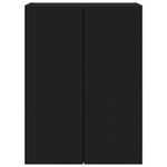 Casa si Gradina - Mobilier - Comode si corpuri - Comode - Dulap TV de perete Negru 59,5 x 31 x 80 cm Lemn compozit - Infinity.ro