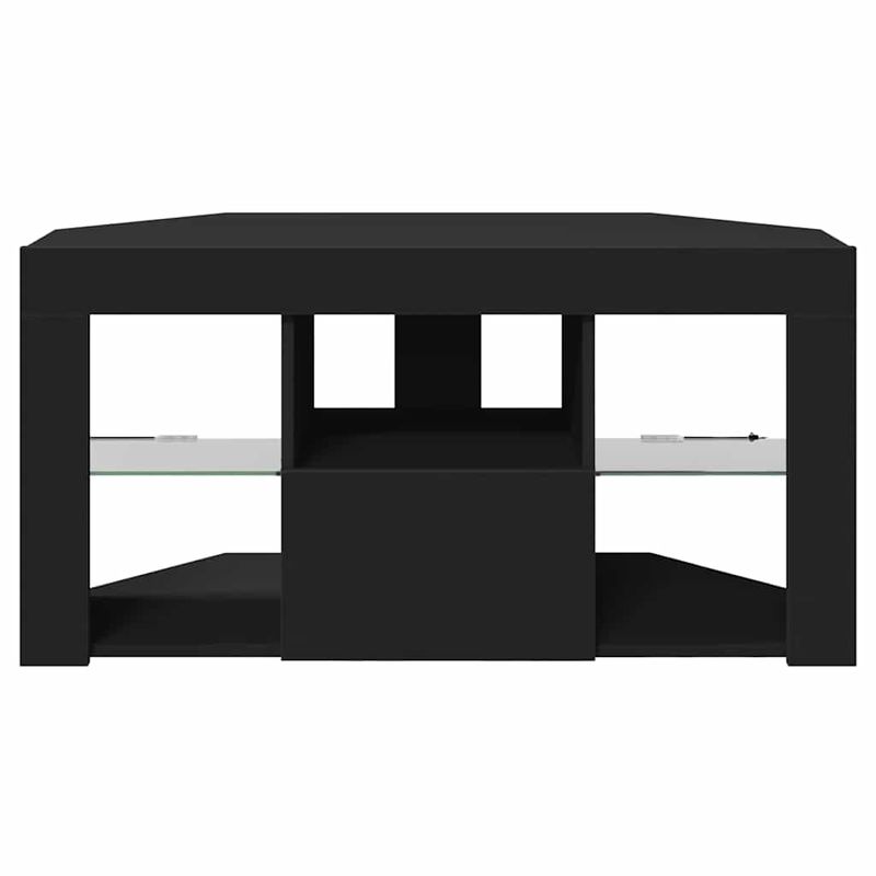 Casa si Gradina - Mobilier - Comode si corpuri - Comode - Sifonier LED pentru TV coltar Pe perete Negru 101 x 40 x 50 cm - Infinity.ro