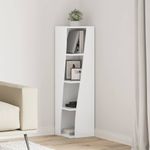 Casa si Gradina - Mobilier - Dulapuri si sifoniere - Dulapuri - Dulap de colt Alb 27,5x27x102cm Lemn compozit - Infinity.ro