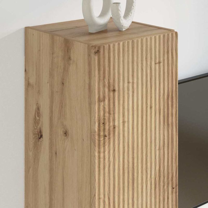 Casa si Gradina - Mobilier - Comode si corpuri - Comode - Dulap TV de perete Pe perete Stejar artizanal 30 x 31 x 60 cm - Infinity.ro