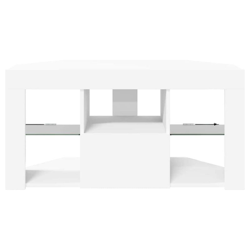Casa si Gradina - Mobilier - Comode si corpuri - Comode - Sifonier LED pentru TV coltar Pe perete Alb 100 x 40 x 50 cm - Infinity.ro