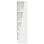 Casa si Gradina - Mobilier - Dulapuri si sifoniere - Dulapuri - Dulap de colt Alb 27,5x27x102cm Lemn compozit - Infinity.ro