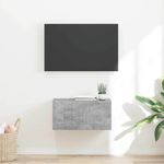 Casa si Gradina - Mobilier - Comode si corpuri - Comode - Dulap TV de perete Beton 60 x 31 x 29.5 cm Lemn compozit - Infinity.ro