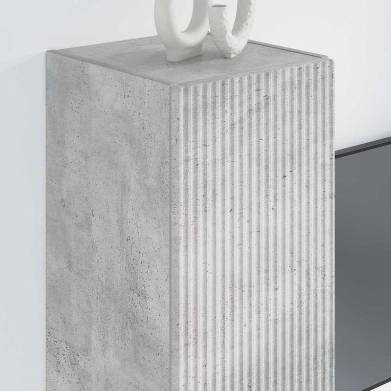 Casa si Gradina - Mobilier - Comode si corpuri - Comode - Dulap TV de perete Beton 30 x 31 x 80 cm Lemn compozit - Infinity.ro
